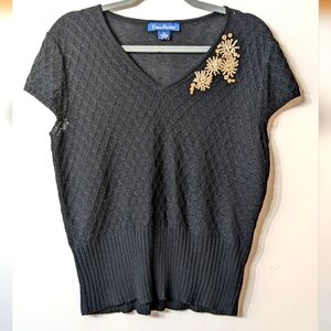 Evan-Picone short sleeve sweater Size XL